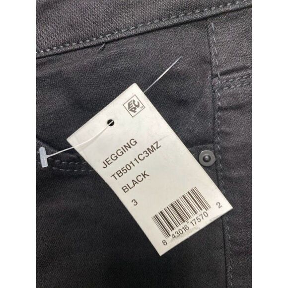 Indigo Rein Ripped Distressed Skinny Jean Jeggings Women's 25‎ Black Stretch NEW - Picture 10 of 12